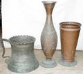 101423 MIDDLE EASTERN COPPER VESSELS 3 H 1124