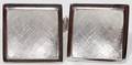 101408 14KT WHITE GOLD SQUARE SHAPE CUFF LINKS PAIR