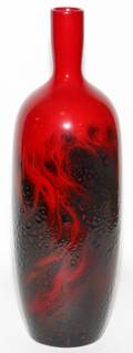 ROYAL DOULTON FLAMB VEINED VASE