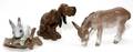 LLADRO TIMID DOG DONKEY EATING  BUNNY RABBIT