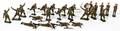 W BRITAIN LEAD TOY SOLDIERS C1930 25 PCS