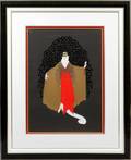 ERTE EMBOSSED SILKSCREEN PARIS NIGHT