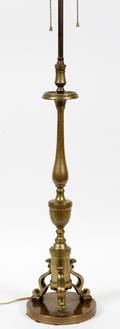 BRASS CANDLEHOLDER 19TH C