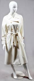 BURBERRY WHITE TRENCH COAT