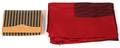 FENDI LEATHER TRIMMED WALLET  SILK SCARF