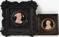 VIENNESE WAX MINIATURE PORTRAITS 2 19TH C