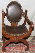 021435 SAVONAROLA OAK CHAIR H 39