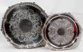 021409 ENGLISH SHEFFIELD SILVERPLATE TRAYS TWO