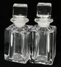 082372 CRYSTAL DECANTERS W STOPPERS