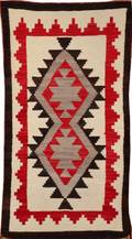 NAVAJO HAND WOVEN WOOL RUG