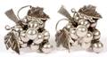 MEXICAN STERLING GRAPE FORM EARRINGS PAIR