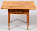 AMERICAN PINE COUNTRY LOW WORK TABLE 19TH C