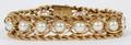 14KT YELLOW GOLD  PEARL BRACELET