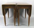 Sheraton mahogany twopart dining table ca 1825