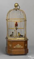 French musical bird box late 19th c