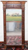 101489 AMERICAN EMPIRE TRUMEAU MIRROR C 1840