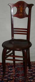 101482 MAHOGANY  MOTHEROFPEARL SIDE CHAIR C 1900