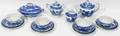 101481 JAPANESE BLUE WILLOW TOY TEA SET C 1910