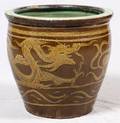 CHINESE GLAZED POTTERY PLANTER CIRCA 1950