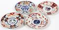 JAPANESE IMARI PORCELAIN PLATES 19TH C FOUR