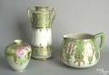 Three similar Nippon porcelain vases
