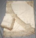 021510 LINEN AND LACE OVAL 106 X 70 TABLECLOTH