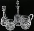 101523 WATERFORD STYLE CRYSTAL DECANTERS  PITCHERS