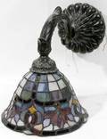 091556 LEADED GLASS SCONCE H11 D13 DIA85