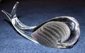 091546 MARCOLIN ART CRYSTAL FIGURE WHALE H4 L11