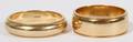 14KT YELLOW GOLD WEDDING BANDS TWO PIECES