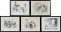 HONORE DAUMIER LITHOGRAPHS FIVE