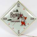PAM CLOCK CO DRINK BROWNIE CHOCOLATE WALL CLOCK