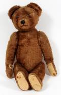 BROWN MOHAIR JOINTED TEDDY BEAR EARLY 20TH C