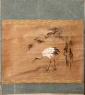 JAPANESE INK  ON PAPER KANO SCHOOL SCROLL
