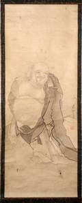 JAPANESE INK ON PAPER KANO SCHOOL SCROLL