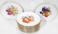 010475 SCHUMANN PORCELAIN DESSERT PLATES 13 DIA 7