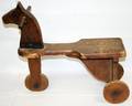 100527 CHILDS TOY WOOD RIDING HORSE C1900