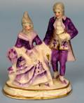 100537 CAPODIMONTE PORCELAIN VICTORIAN COUPLE H3