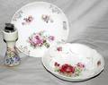 091591 PORCELAIN CAKE PLATE BOWL  LIGHTER