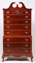 CHIPPENDALE STYLE MAHOGANY HIGHBOY EARLY 20TH C