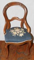 010514 VICTORIAN LADYS SIDE CHAIR H 35 L 18