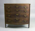 New England Sheraton mahogany chest of drawers ca 1815