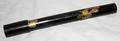 091634 JAPANESE GOLD  BLACK LACQUER BRUSH HOLDER