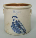 Four gallon stoneware crock 19th c