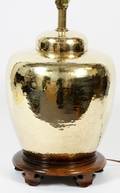 CONTEMPORARY HAMMERED BRASS TABLE LAMP