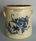 Six gallon stoneware crock 19th c