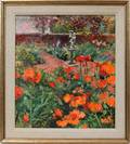 100040 RICHARD JERZY OIL MASONITE DONNAS GARDEN
