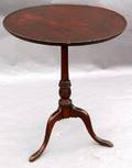 090583A MAHOGANY TILT TOP TABLE H27 DIA225