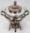 091022 ENGLISH SHEFFIELD PLATE COFFEE URN C1830