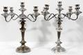 091026 ENGLISH ELECTROPLATE SILVER CANDELABRA
